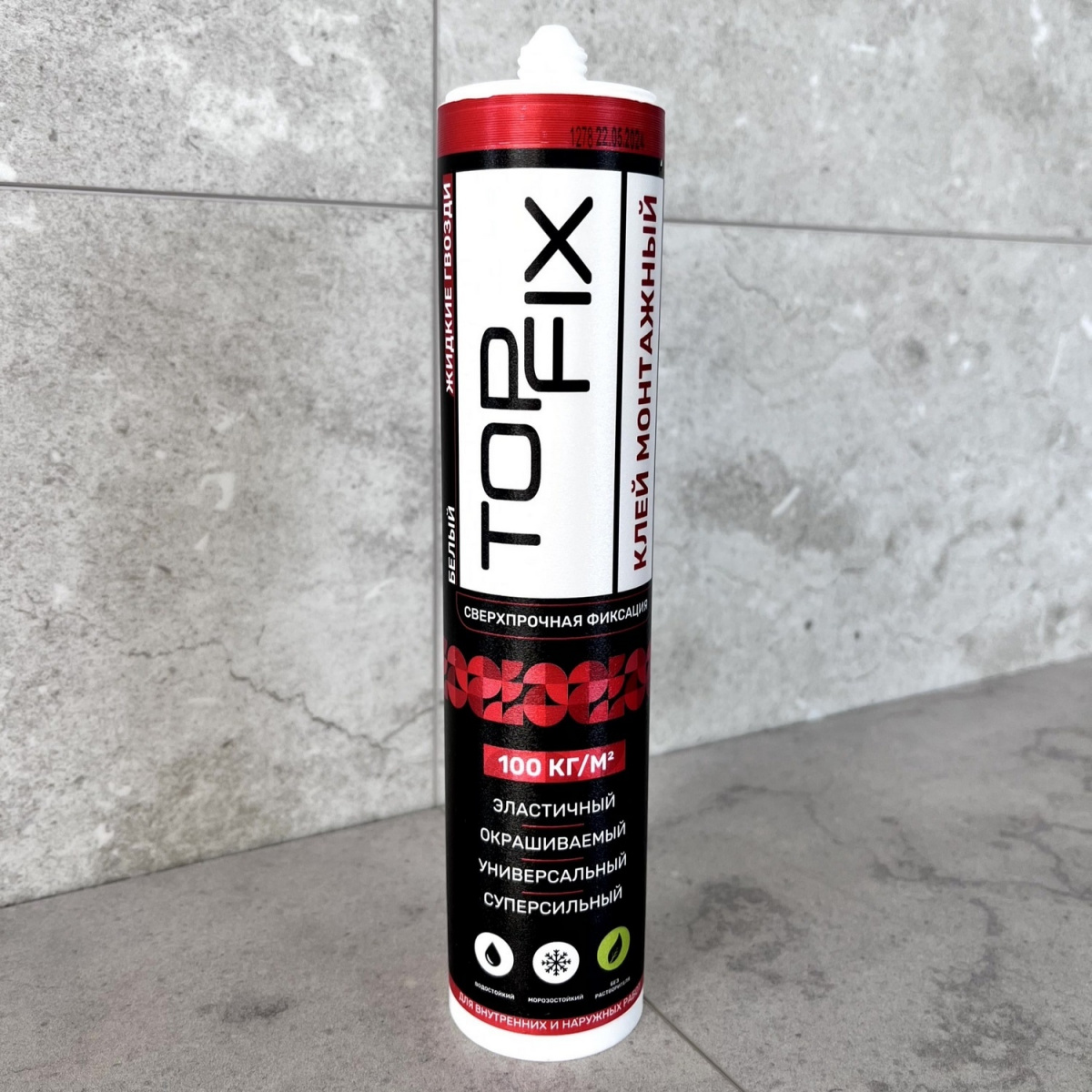 Клей TOP FIX 100 монтажный белый акриловый 290мл